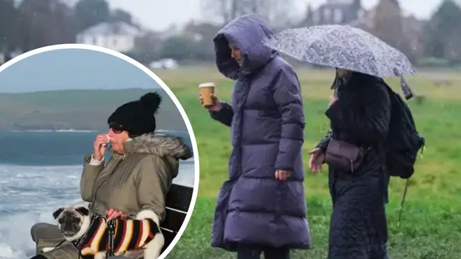 Rain and wind will batter Britain as part of Storm Fergus to end the weekend after torrid conditions on Friday and Saturday.