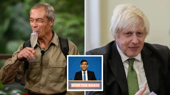 Farage is coming off the back of a third-placed finish in I'm A Celebrity
