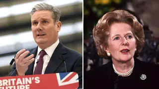 Sir Keir Starmer has defended comments he made about Margaret Thatcher earlier this month.