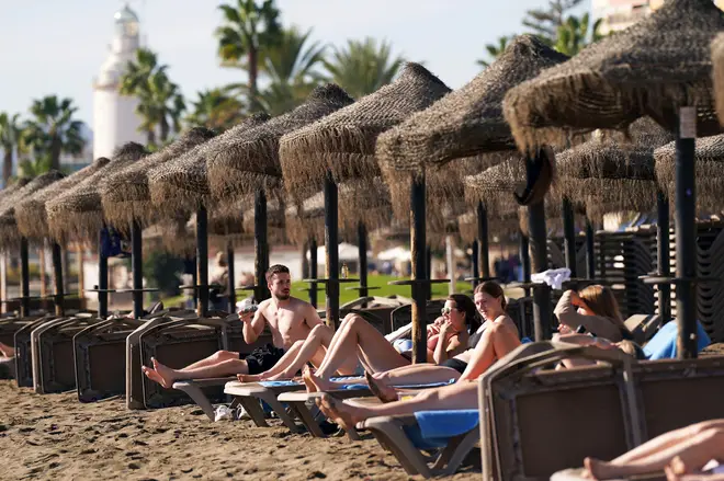 Those in Malaga have taken advantage of the unseasonable temperatures.