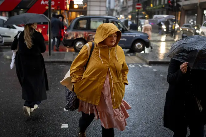 Heavy rain is expected to fall this weekend