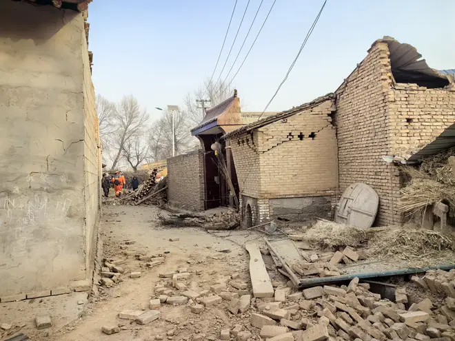 Many houses in Gansu province are not built in a way to survive earthquakes