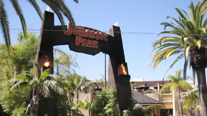 Hollywood Entrance to the Jurassic Park ride