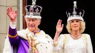 The King and Queen after their coronation