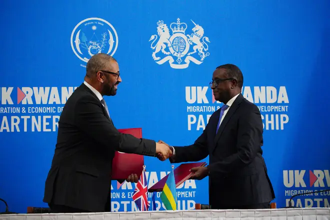 James Cleverly recently visited Rwanda as the Govt introduced emergency legislation to get migrant flights off the ground