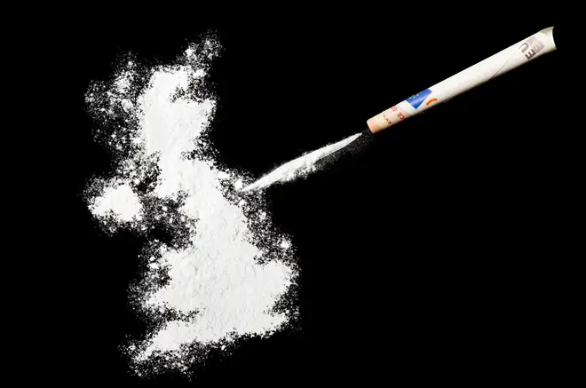 Cocaine usage is the second highest in the world in the UK