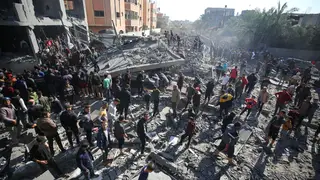 There have already been strikes on the Maghazi refugee camp in central Gaza
