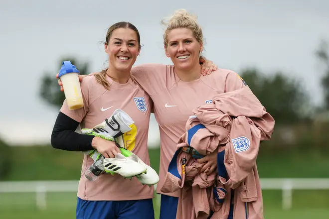 Mary Earps and Millie Bright
