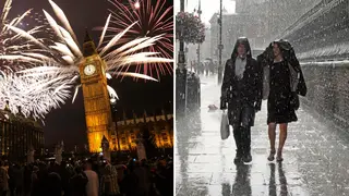 Strong winds and heavy showers are expected on New Year's Eve