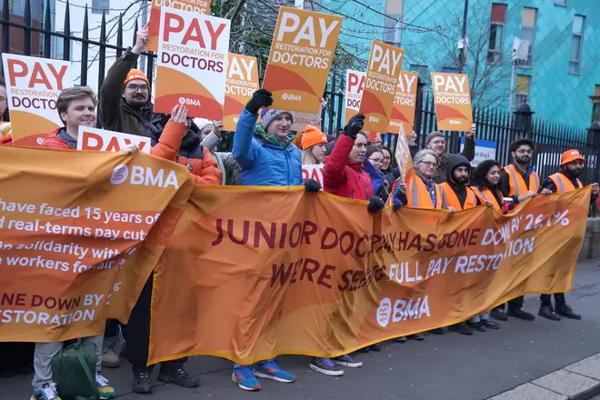 Junior doctors began their longest strike in NHS history on Wednesday.