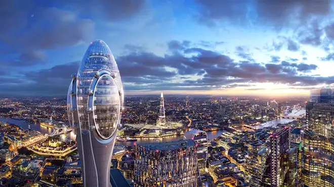 Artist's impression of proposed plans for 'Tulip' tower