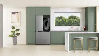 Samsung's AI-powered Bespoke 4-Door Flex Refrigerator with AI Family Hub+, which can recognise food items placed inside it and recommend recipes based on these items
