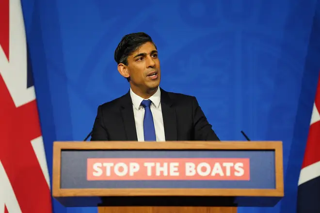 Sunak has vowed to 'stop the boats'