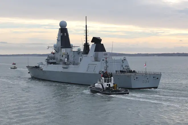 The warship HMS Diamond shot down seven drones launched by Iranian-backed Houthi fighters in the Red Sea