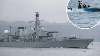 Third warship, HMS Richmond, on the way to Red Sea after US and UK airstrikes, minister tells LBC