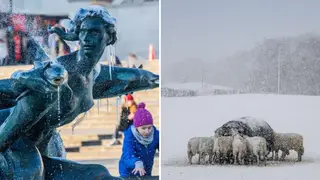 The UK is colder than usual for this time of year