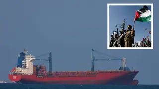 File photo of a ship passing near Yemen
