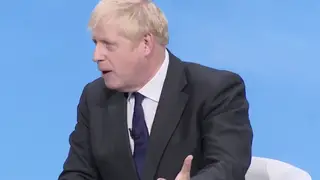 Boris Johnson speaking to LBC's Iain Dale