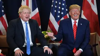 Johnson and Trump in 2019