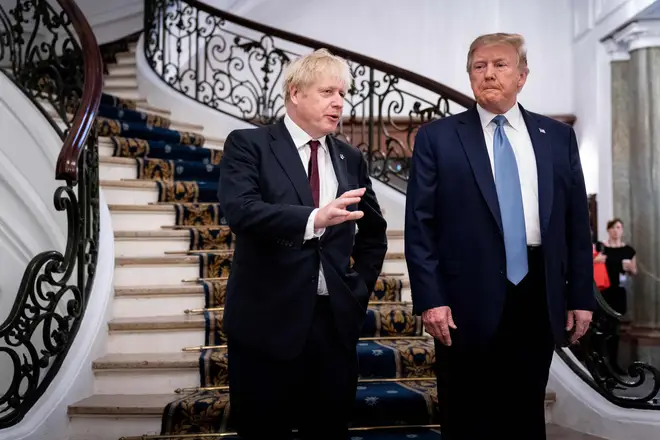 Donald Trump and Boris Johnson in 2019
