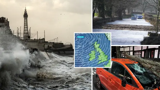 Fresh 'danger to life' warnings have been issued by the Met Office after Storm Isha battered the UK and Ireland with winds up to 99mph overnight, claiming two lives