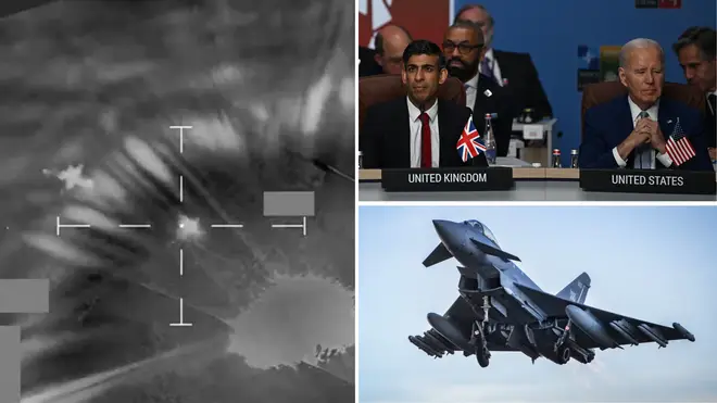 It is the second time the UK has launched an attack on Houthi rebels in as many weeks