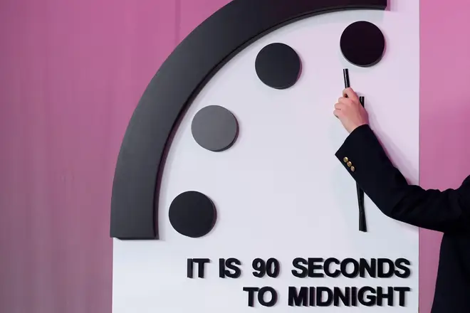 The Bulletin of the Atomic Scientists announces the latest decision on the 'Doomsday Clock' minute hand.