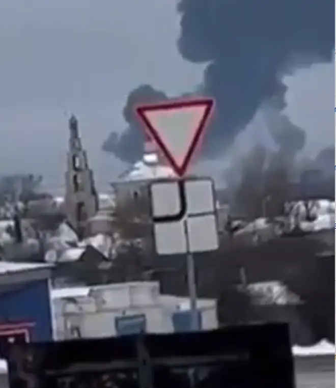 A Russian plane crashed on Wednesday
