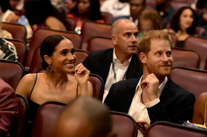 Harry and Meghan at the premiere