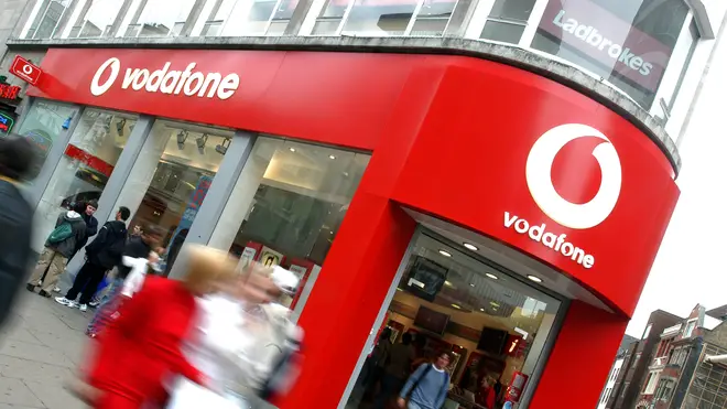 A Vodafone store