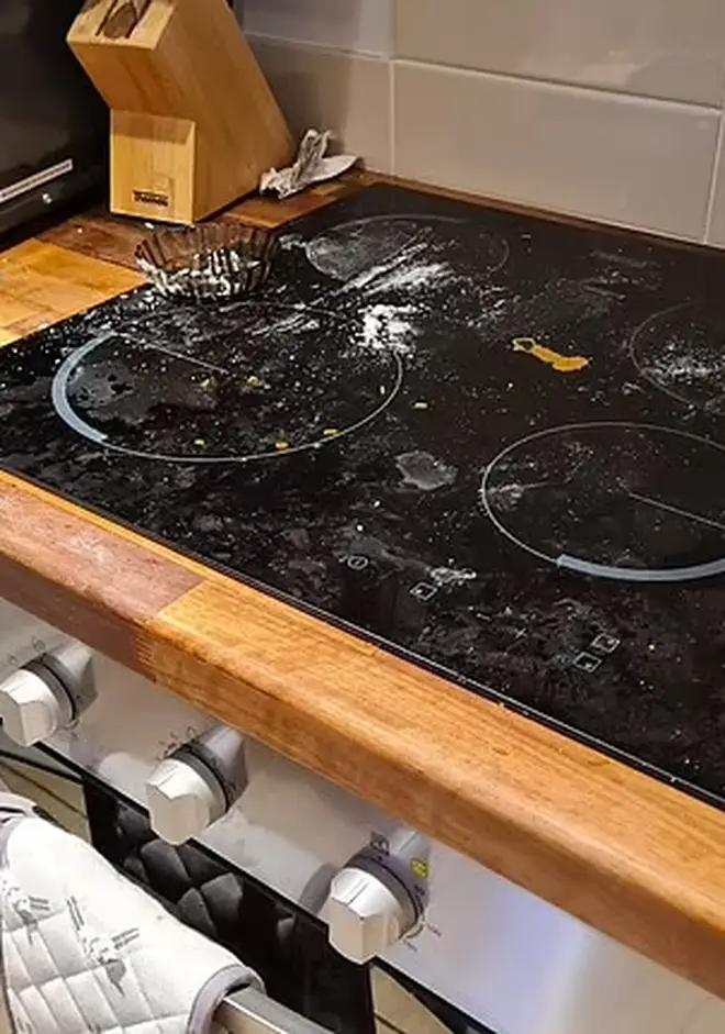 The kitchen was left in a 'disgusting' state