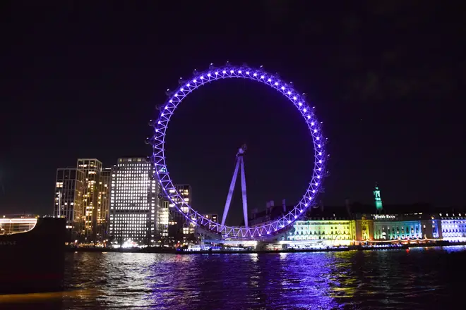 The London Eye will be lit purple to commemorate the day.