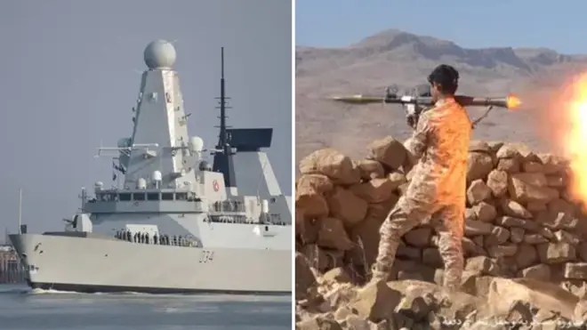 British warships in the Red Sea can not carry missiles capable of destroying Houthi rebel bases - despite the Yemeni group continuing its campaign of strikes against civilian ships.