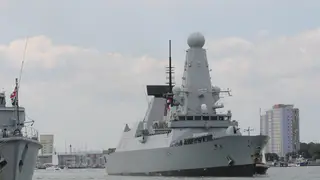 The HMS Diamond successfully shot down a Houthi attack drone.