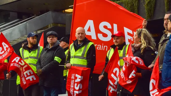 Aslef workers are on strike (stock image)