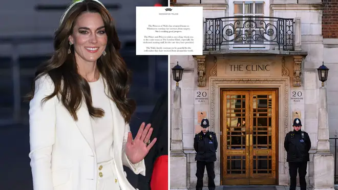 Kate has left the London Clinic