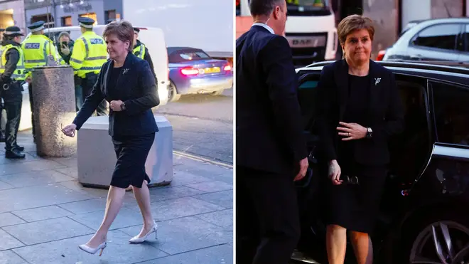 Nicola Sturgeon arriving at the UK Covid inquiry hearing at the Edinburgh International Conference Centre