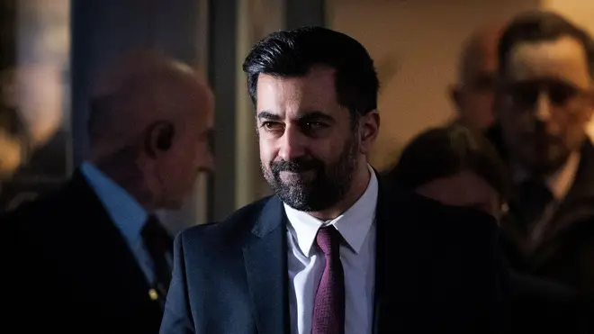 First Minister Humza Yousaf leaving the UK Covid Inquiry hearing last week