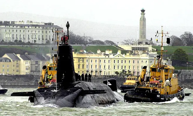 HMS Vanguard is poised to launch a Trident 2 missile