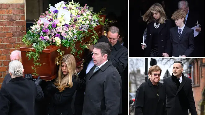 Former prime minister Sir Tony Blair, musician Sir Elton John and Labour Leader Sir Keir Starmer were among the high-profile mourners attending the funeral of Derek Draper,