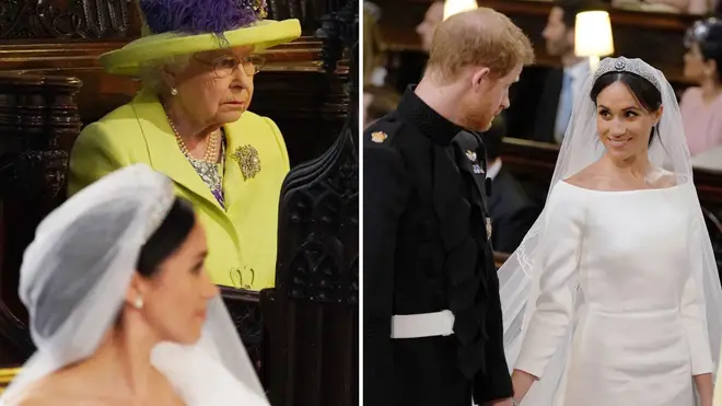 The Queen was critical of Meghan's wedding dress