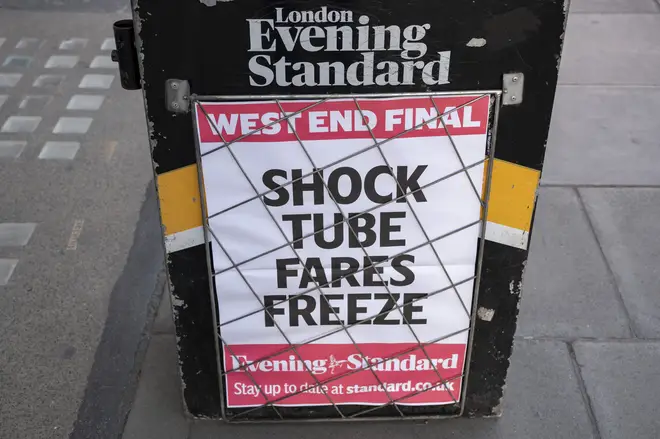 Tube Fares Freeze Headline In London