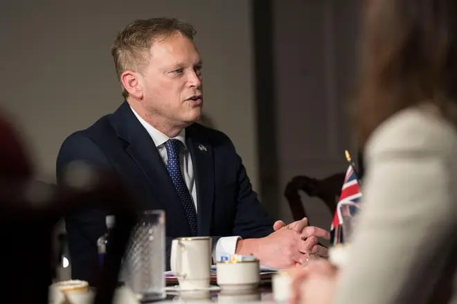 Defence Secretary Grant Shapps remarks during a bilateral meeting hosted by U.S Secretary of Defense Lloyd Austin III, at the Pentagon, January 31