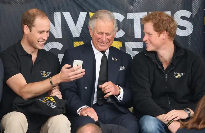 Prince William King Charles and Prince Harry