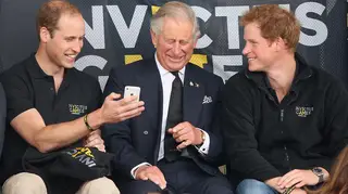 Prince William King Charles and Prince Harry