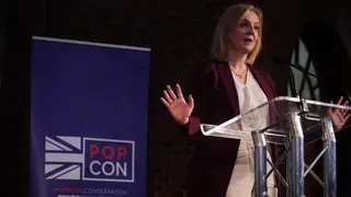 Liz Truss launching the Popular conservative group