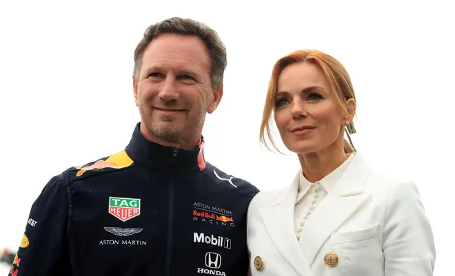 Christian and Geri Horner during the British Grand Prix at Silverstone, Towcester