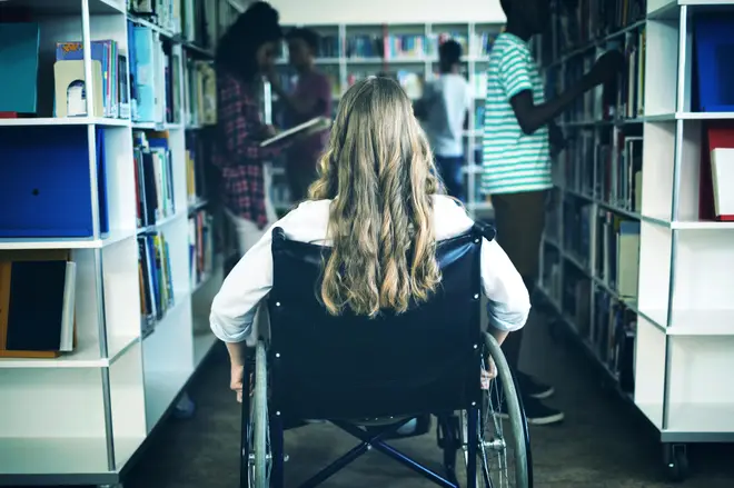 File image of a girl in a wheelchair