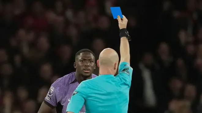 Blue cards are set to be introduced in football as part of sin-bin trials clamping down on cynical fouls and dissent