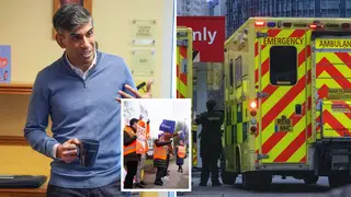 Rishi Sunak told LBC News: "We are still dealing with the impact of Covid on the NHS"